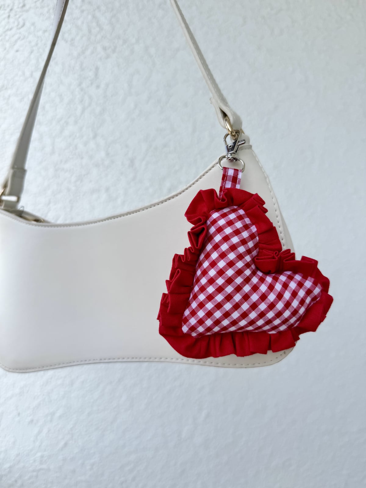 Cherry Picnic Heart Charm